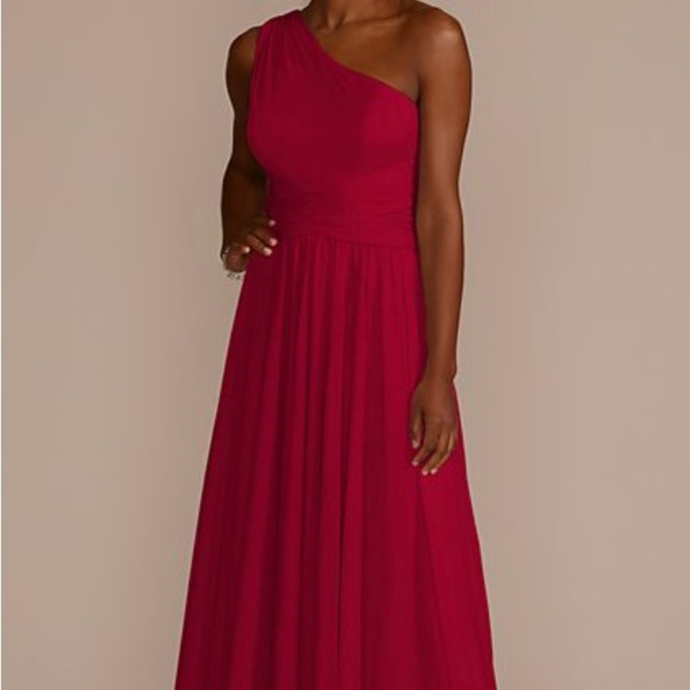 One shoulder bridesmaid dress